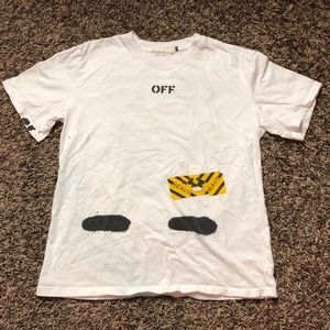 “OFF WHITE”: SPRAY TEE (SIZE XL)